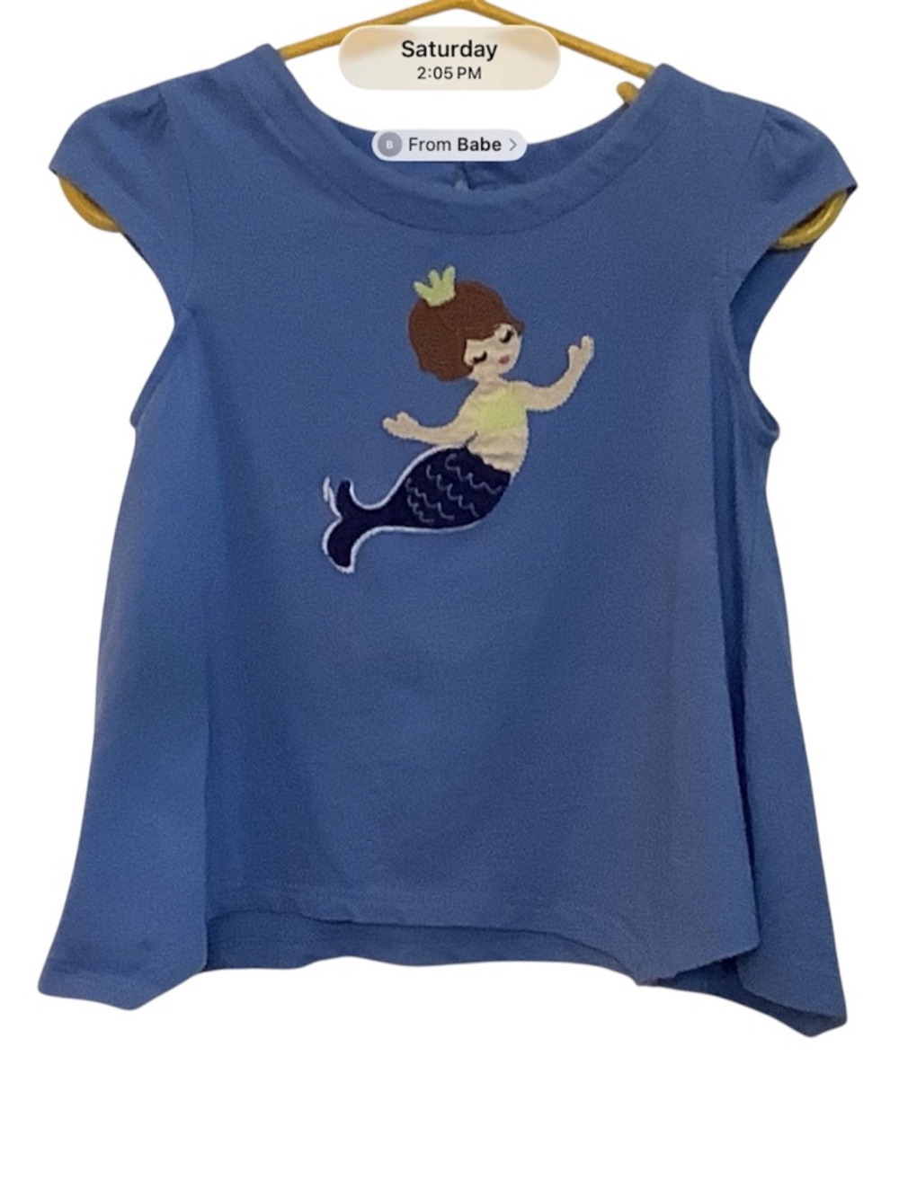 Gymboree Greek Isle Style Shirt Girls 2 2T Mermaid Drape Hem Top NWOT